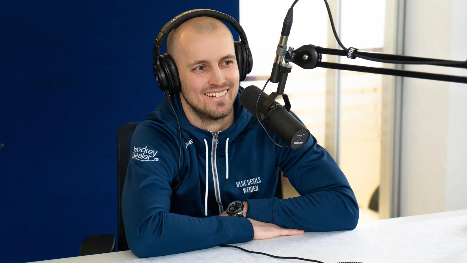 Tomáš Rubeš im Podcast-Studio von Oberpfalz Medien (Bild: Marina Gube)