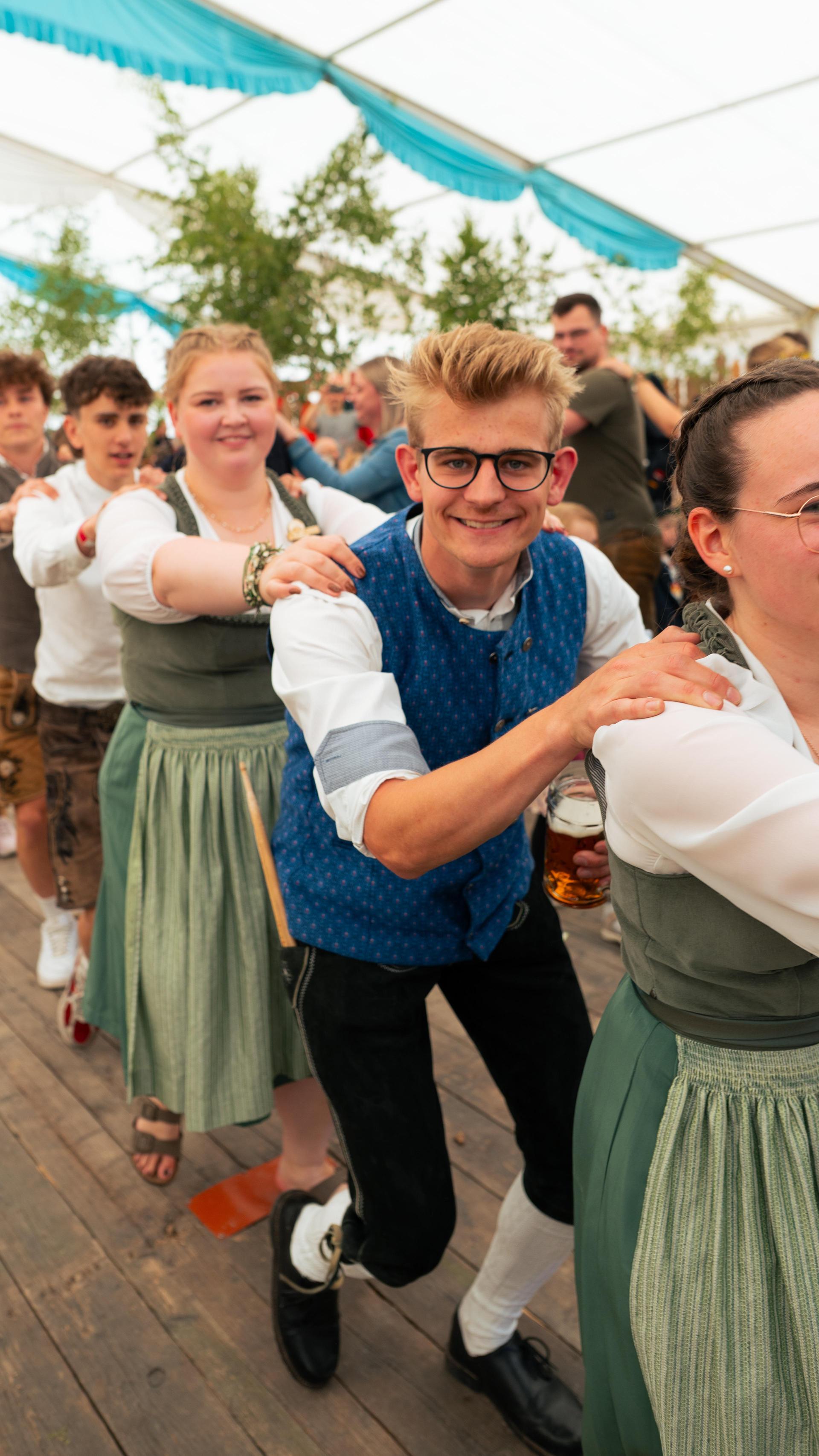 Der Burschenverein Parkstein feierte ein rauschendes Fest. (Bild: Hannes Stock)