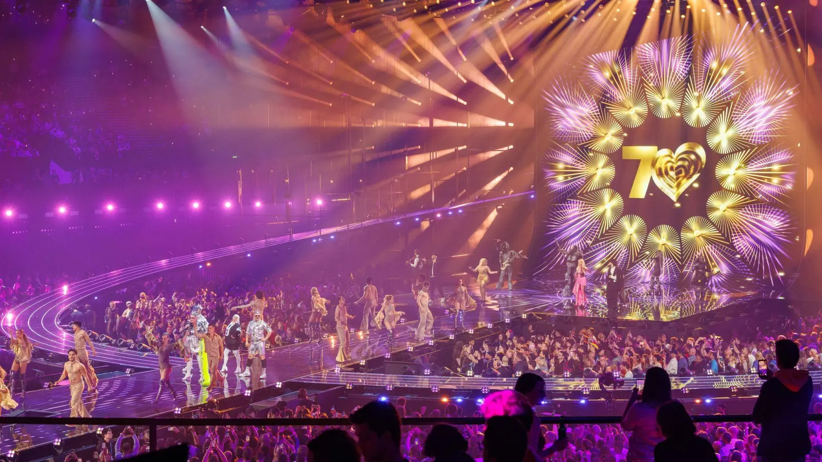 Der 70. Eurovision Song Contest - kurz ESC - fand in Wien statt.  (Bild: Jens Büttner/dpa)