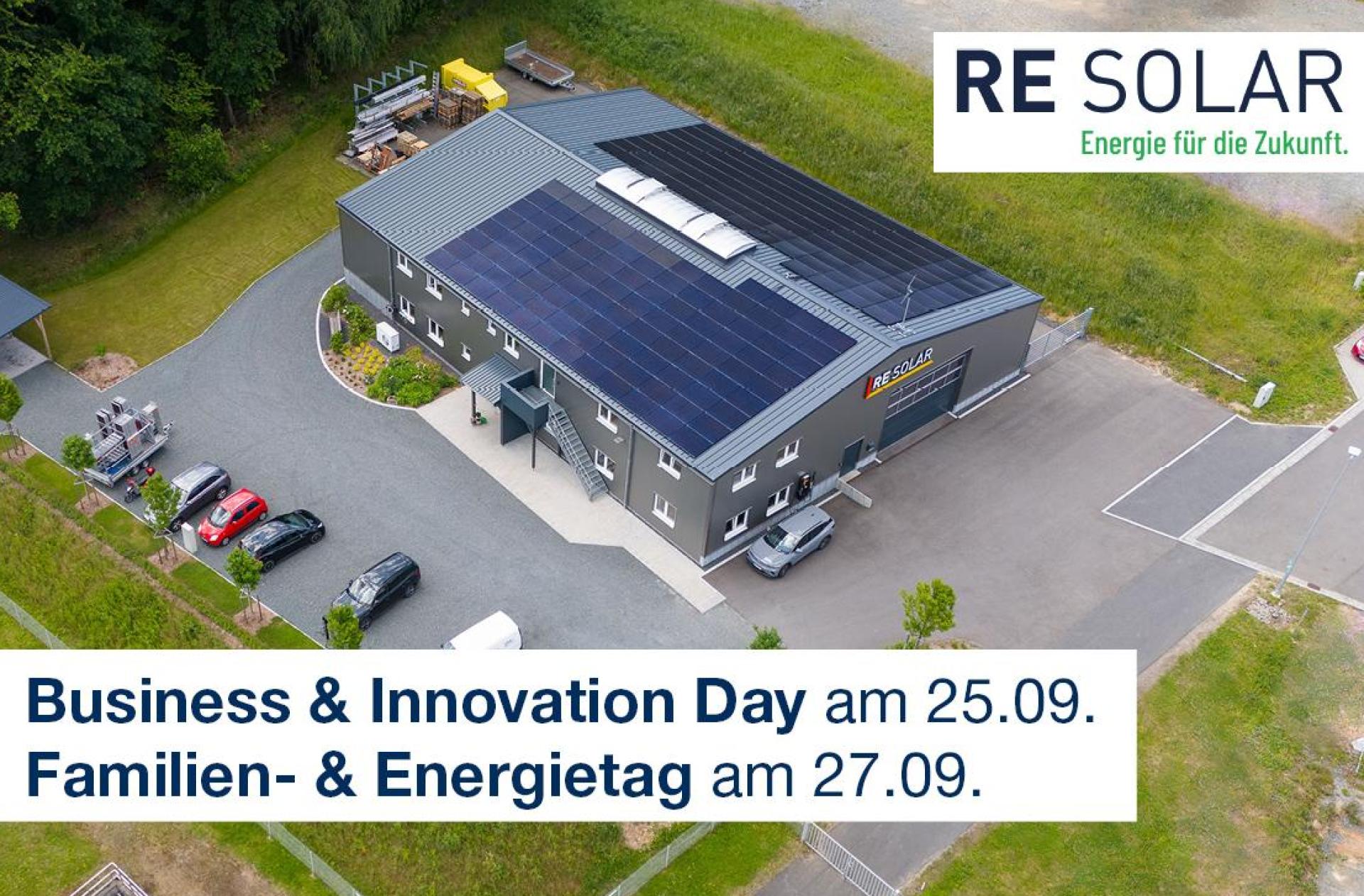 RE Solar lädt am 25. und am 27. September ein. (Bild: Bernd Schoenfelder)