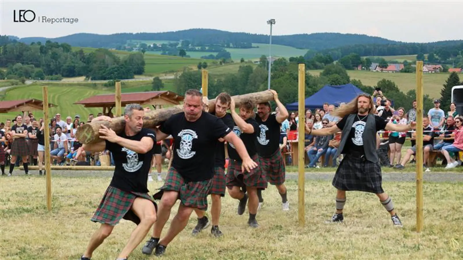 Die Mitglieder der Highländer Bavarian Barbarian geben alles bei den Games.  (Bild:  AS Photography (Andreas Sebast))