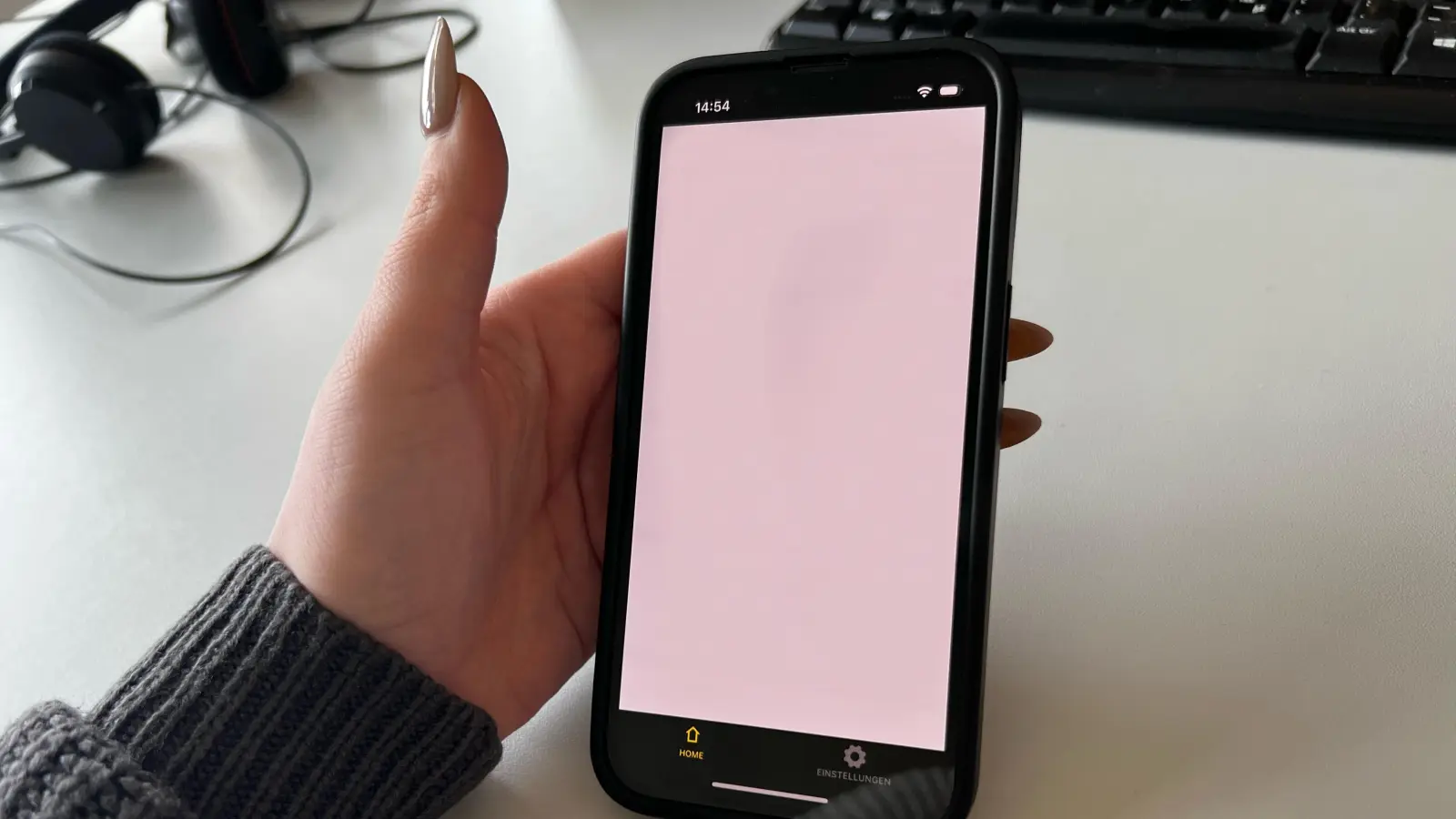 Die Weiden24-App auf einigen Geräte bei deaktiviertem Tracking.  (Bild: Nina Ware)