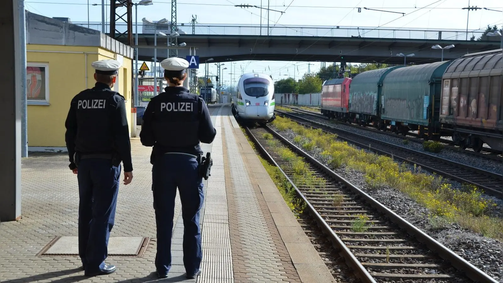 Bundespolizisten aus Regensburg müssen einen 21-jährigen Schwarzfahrer nach heftiger Gegenwehr gefesselt aus dem Zug entfernen. (Symbolbild: Bundespolizei )