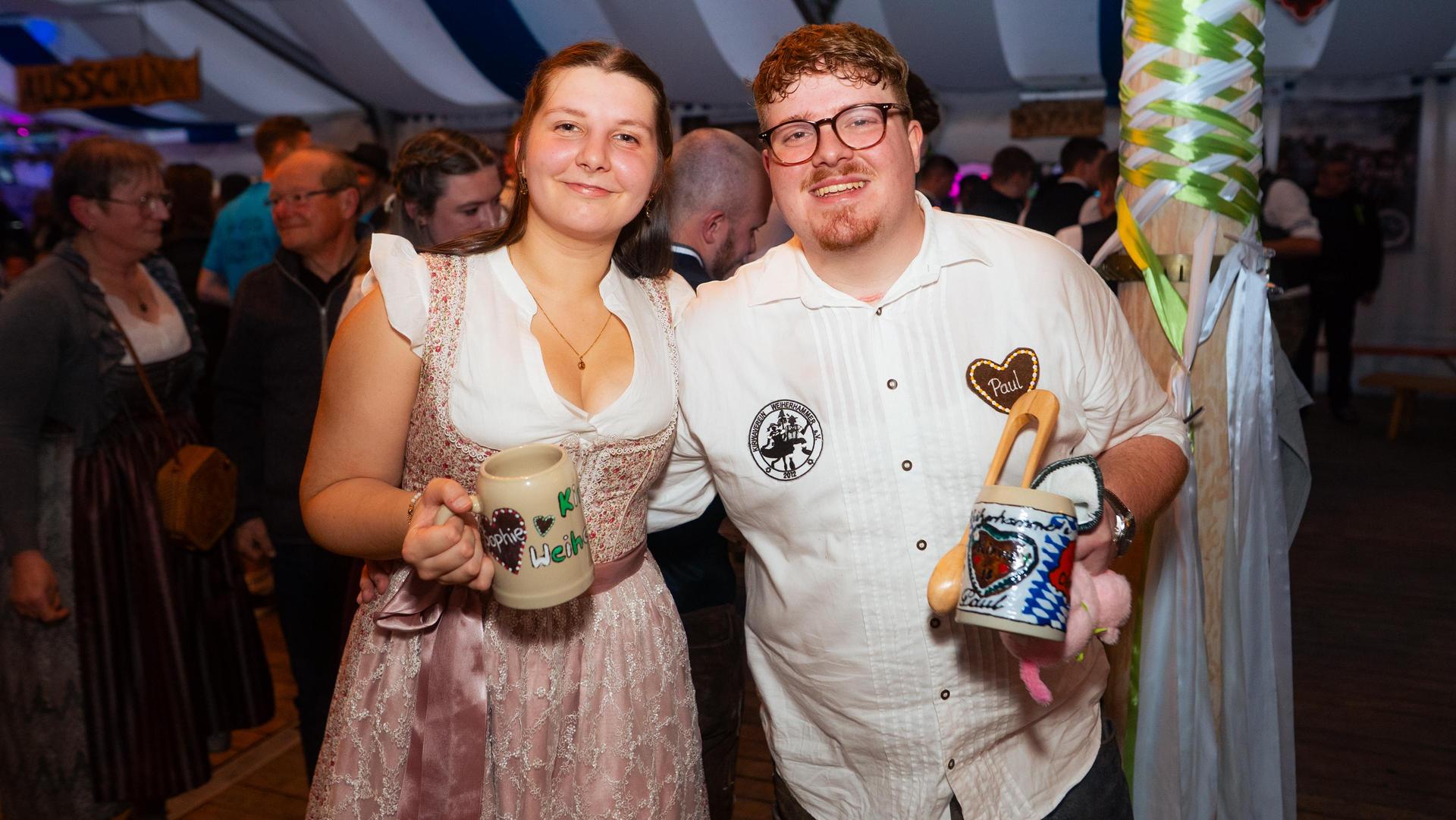 Auch am Sonntag habt ihr auf der Kirwa in Weiherhammer gefeiert. (Bild: Hannes Stock)