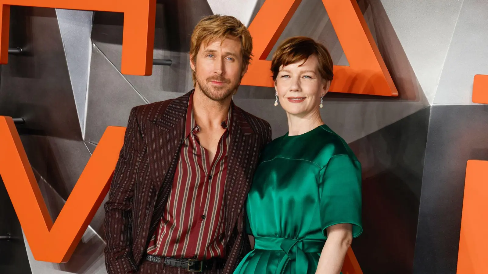 Ryan Gosling und Sandra Hüller bei der Premiere am Leicester Square in London. (Archivbild) (Bild: Cat Morley/SOPA Images via ZUMA Press Wire/dpa)