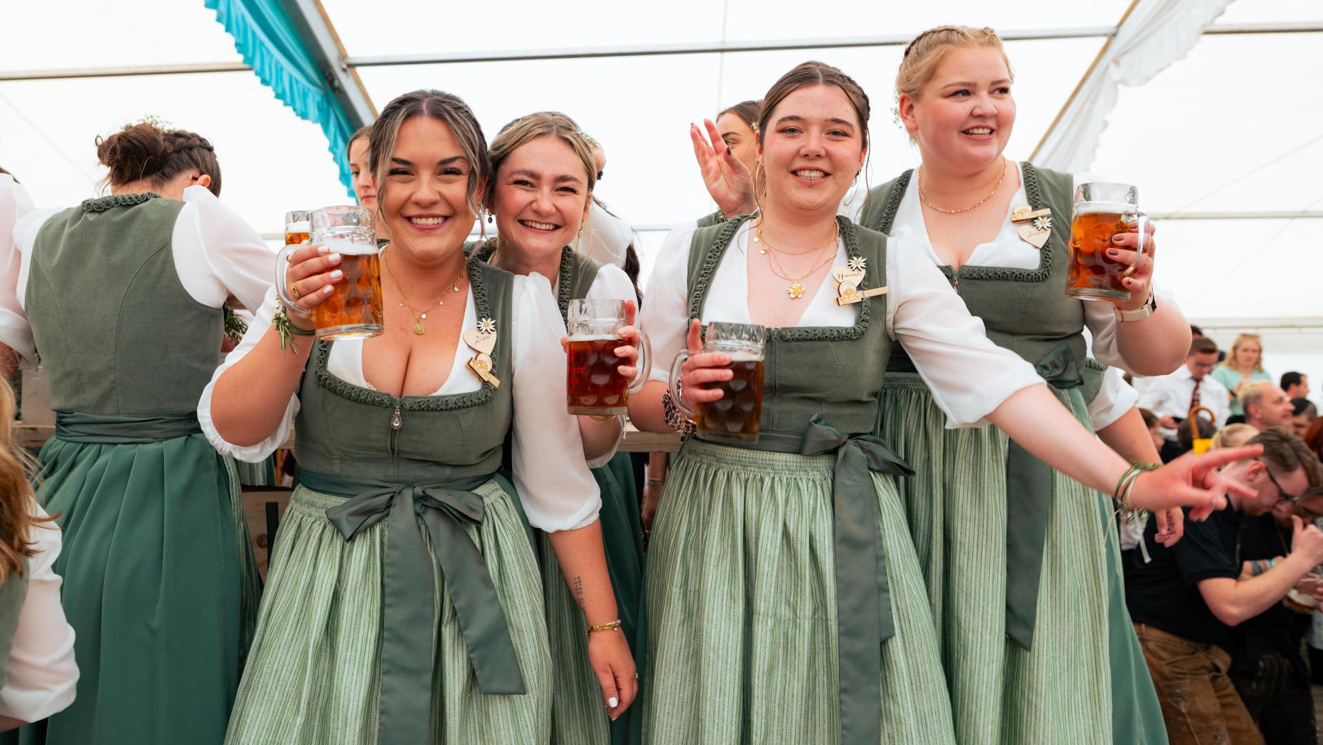 Der Burschenverein Parkstein feierte ein rauschendes Fest. (Bild: Hannes Stock)