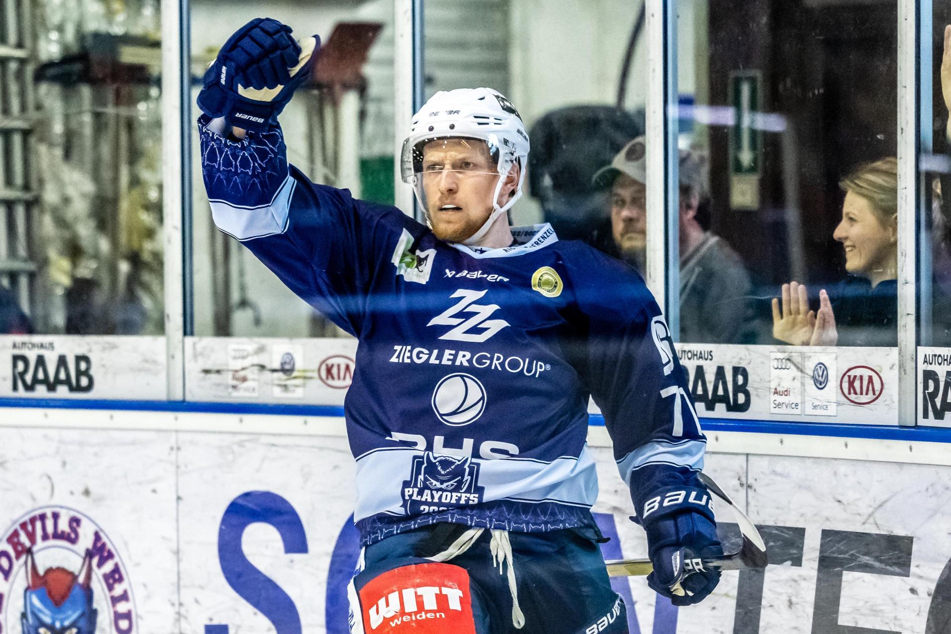 Edgars Homjakovs kehrt in der kommenden DEL-2-Saison mit dem ECDC Memmingen zurück nach Weiden. (Archivbild: Tobias Neubert)
