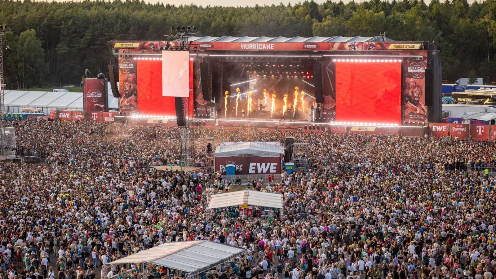 Das Hurricane zählt zu den größten Festivals in Deutschland. (Symbolbild)  (Bild: Markus Hibbeler/dpa)