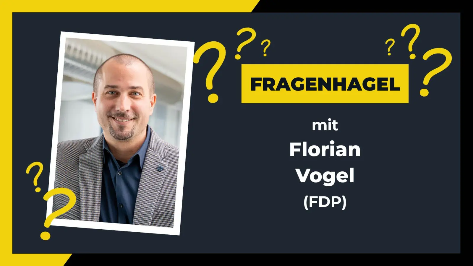 Florian Vogel (FDP) stellt sich den Fragen von Weiden24. (Bildmontage: Franka Eichl / Marina Gube)