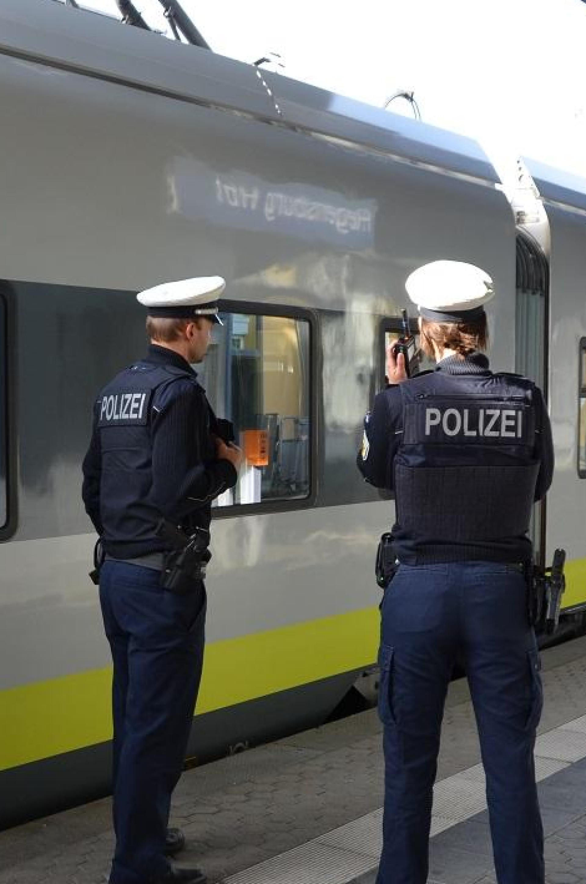 In Regensburg haben Personen Züge mit Farbe und Kleber beworfen. (Symbolbild: Bundespolizei )
