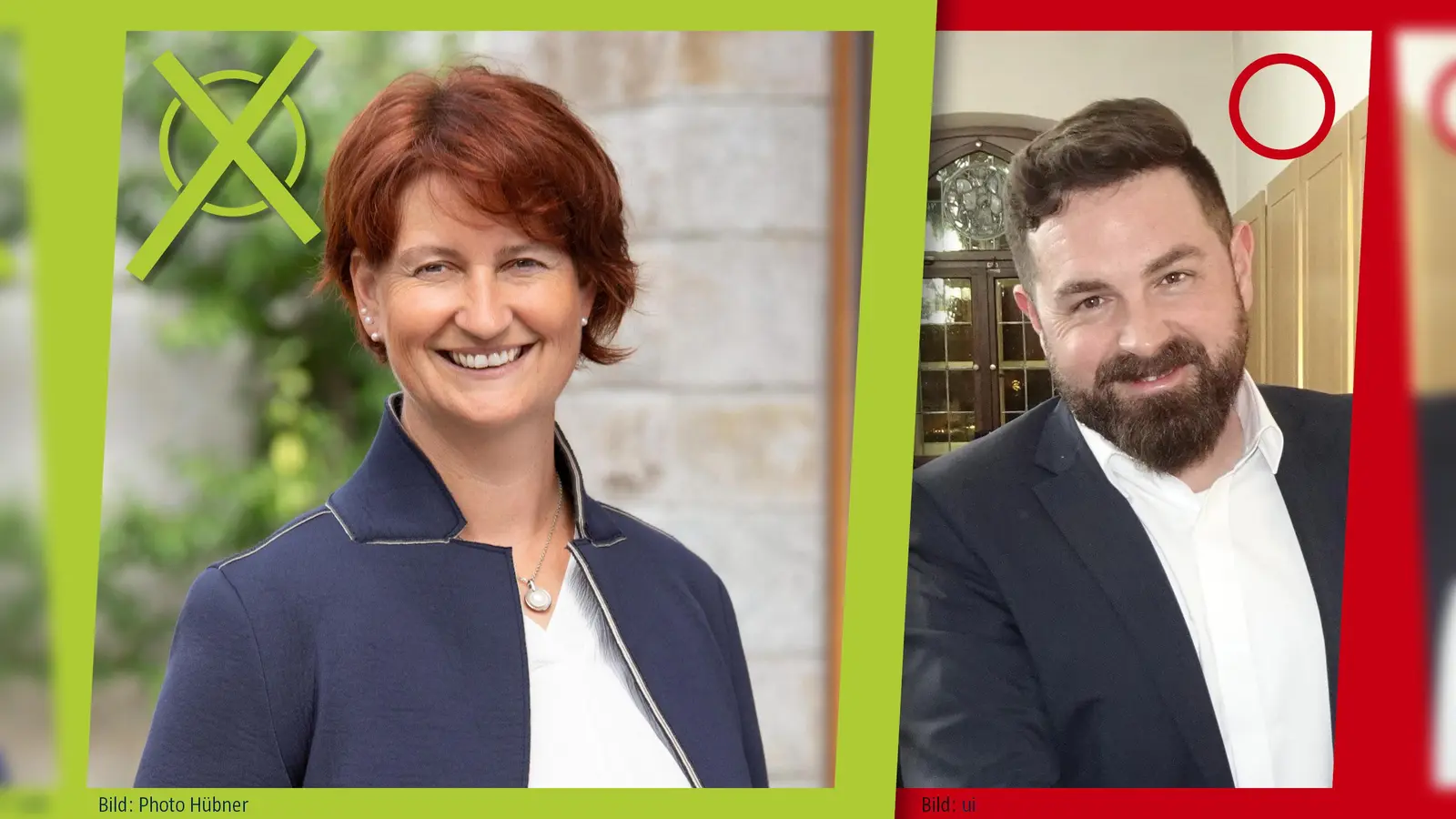 Ergebnis der Stichwahl am 22. März 2026: In Neustadt/WN gewinnt Tanja Kippes (CSU) denkbar knapp gegen Sebastian Giering (SPD). (Grafik: gld)