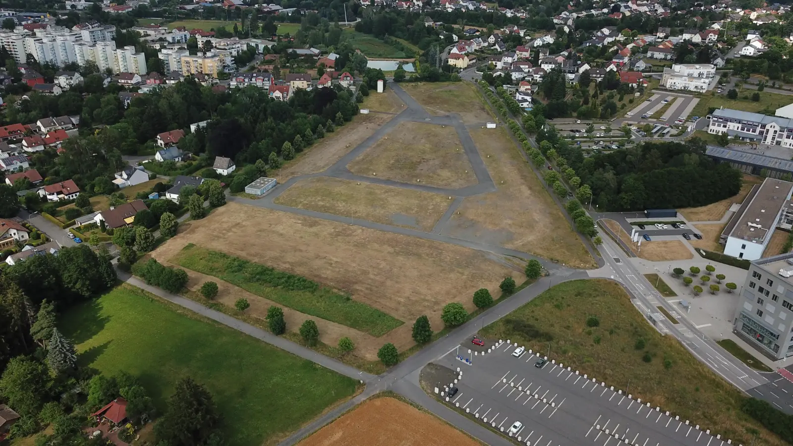 Der alte Festplatz aus der Vogelperspektive.  (Bild: UmbauStadt PartGmbB)