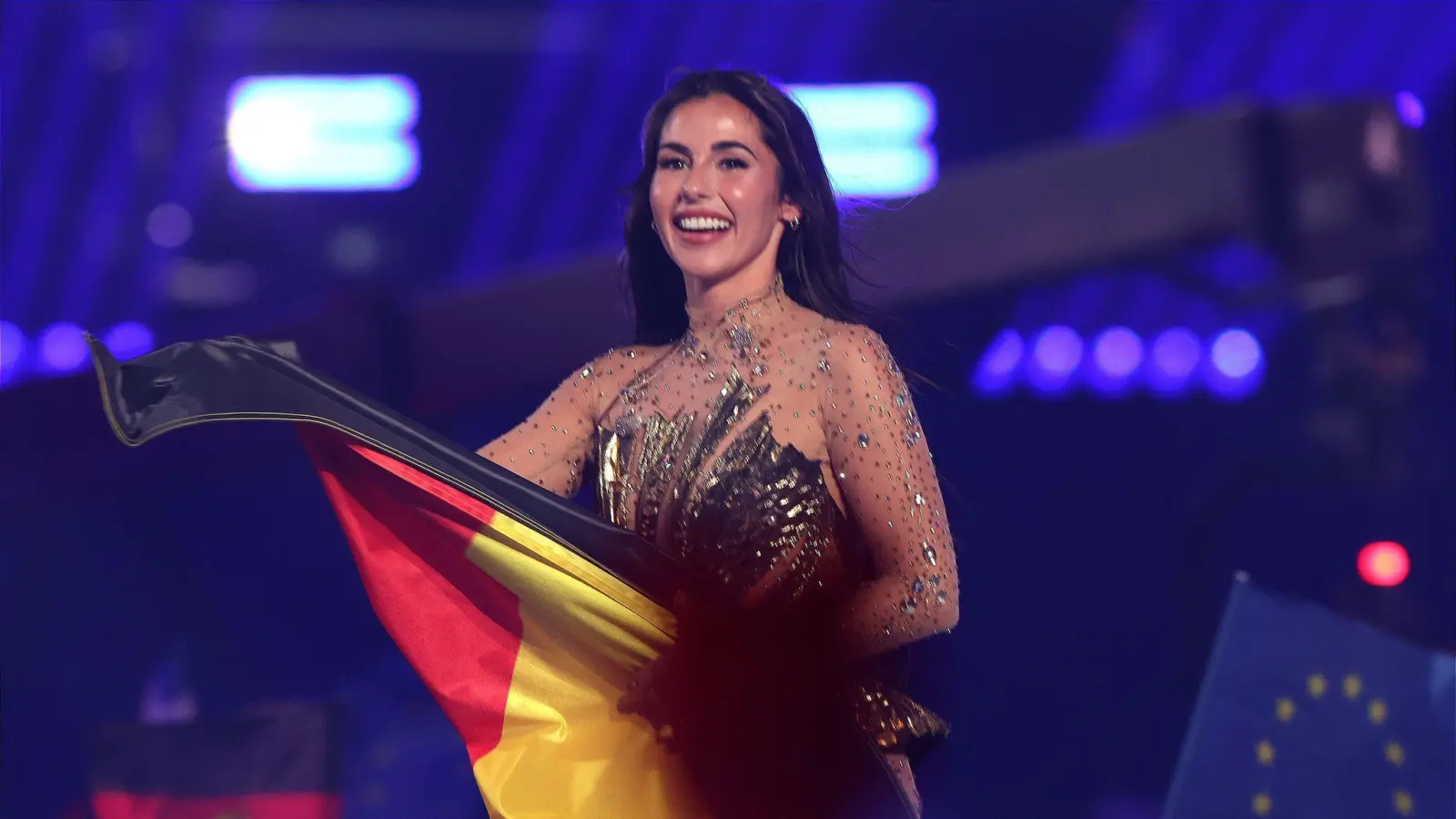 Vergangenes Wochenende erreichte sie Platz 23 im ESC-Finale, in knapp sieben Wochen singt sie beim CSD in Köln: Sarah Engels. (Archivbild) (Bild: Jens Büttner/dpa)