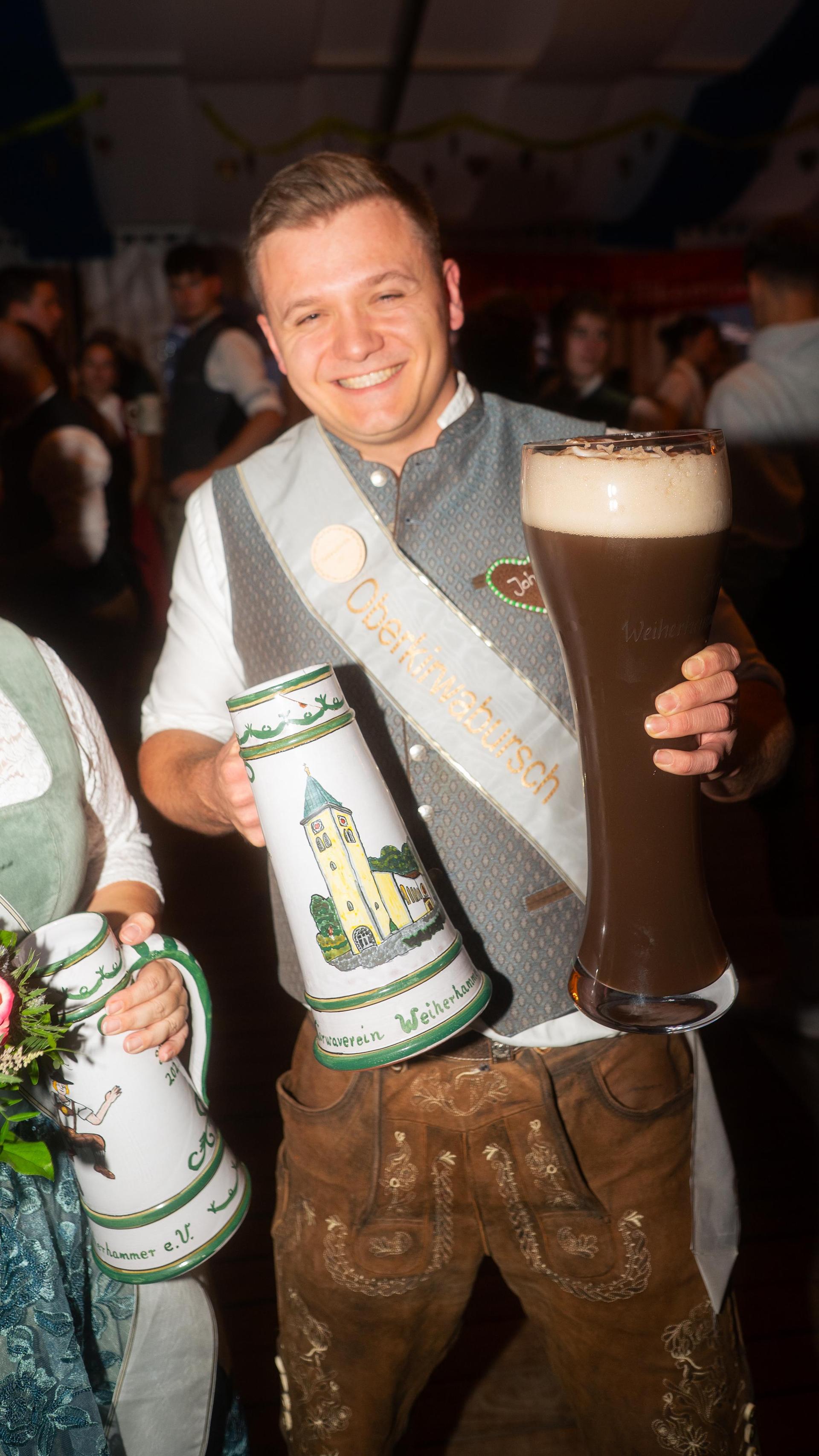 Auch am Sonntag habt ihr auf der Kirwa in Weiherhammer gefeiert. (Bild: Hannes Stock)