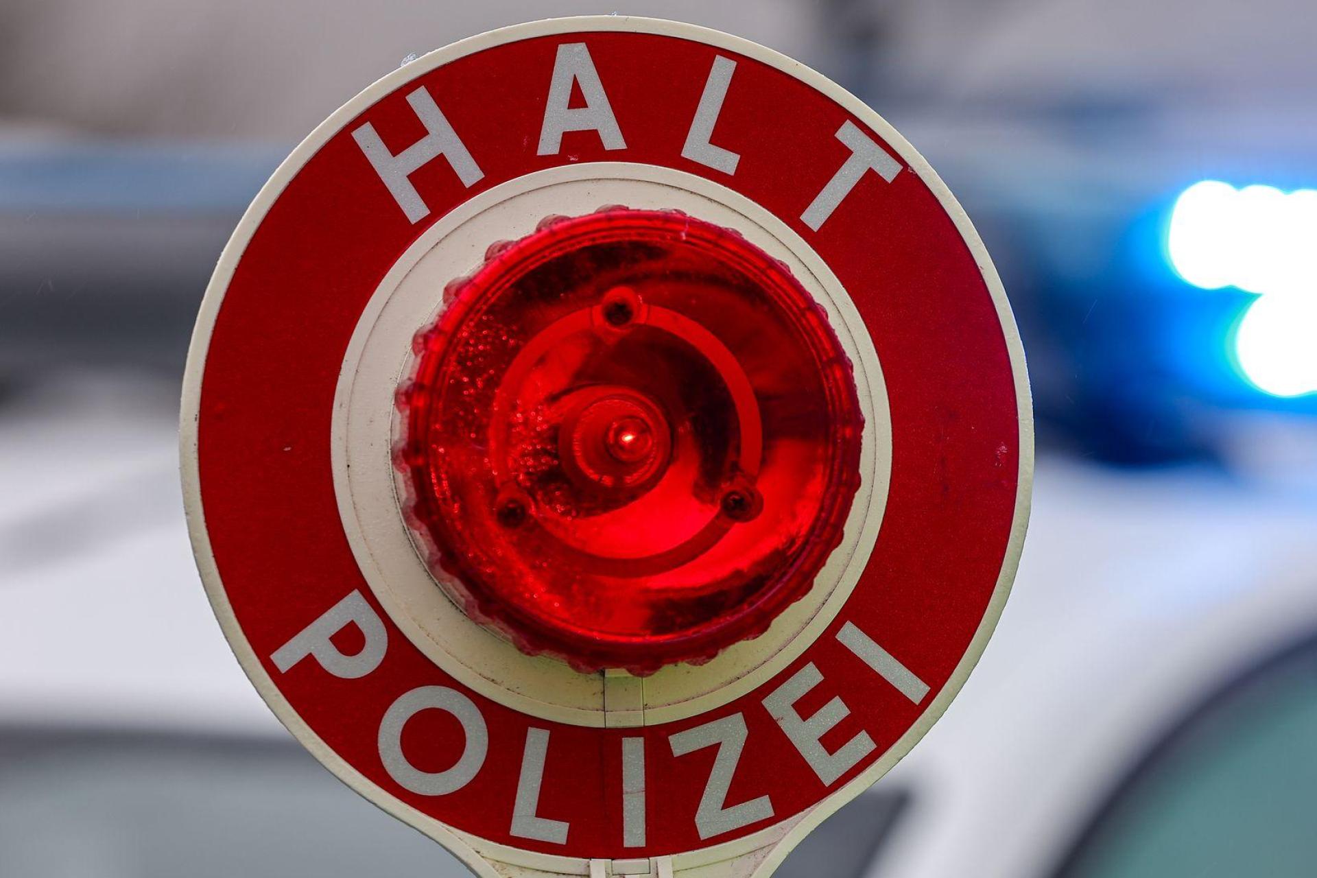 Kontrolle kurz nach der Grenze: Die Polizei hat einen Wagen kontrolliert und einen vier Wochen alten Hund ohne Papiere gefunden. (Symbolbild) (Bild: Jan Woitas/dpa)