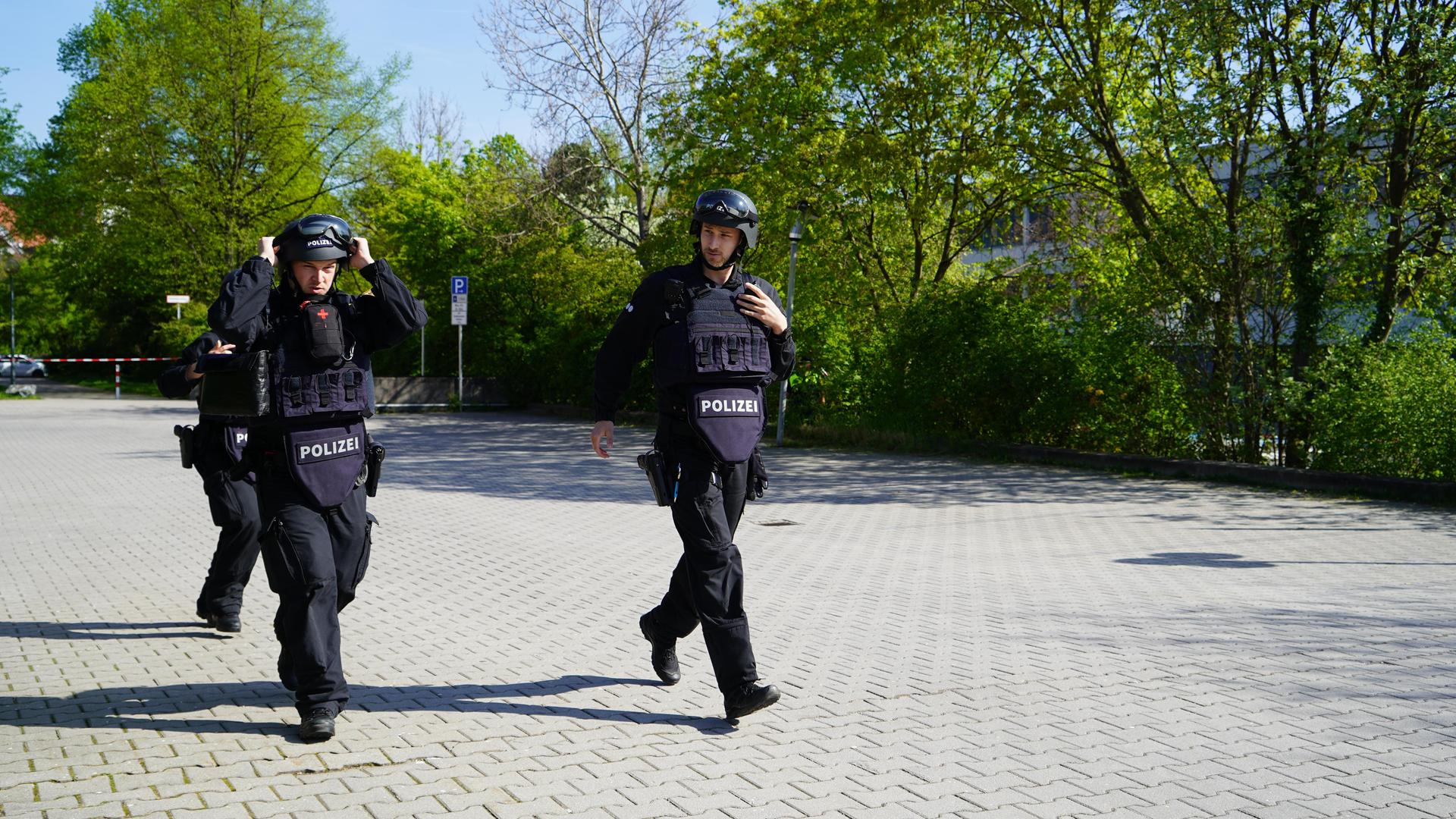 Im Gebäude der Agentur für Arbeit fand eine große Polizeiübung statt. (Bild: mcl)