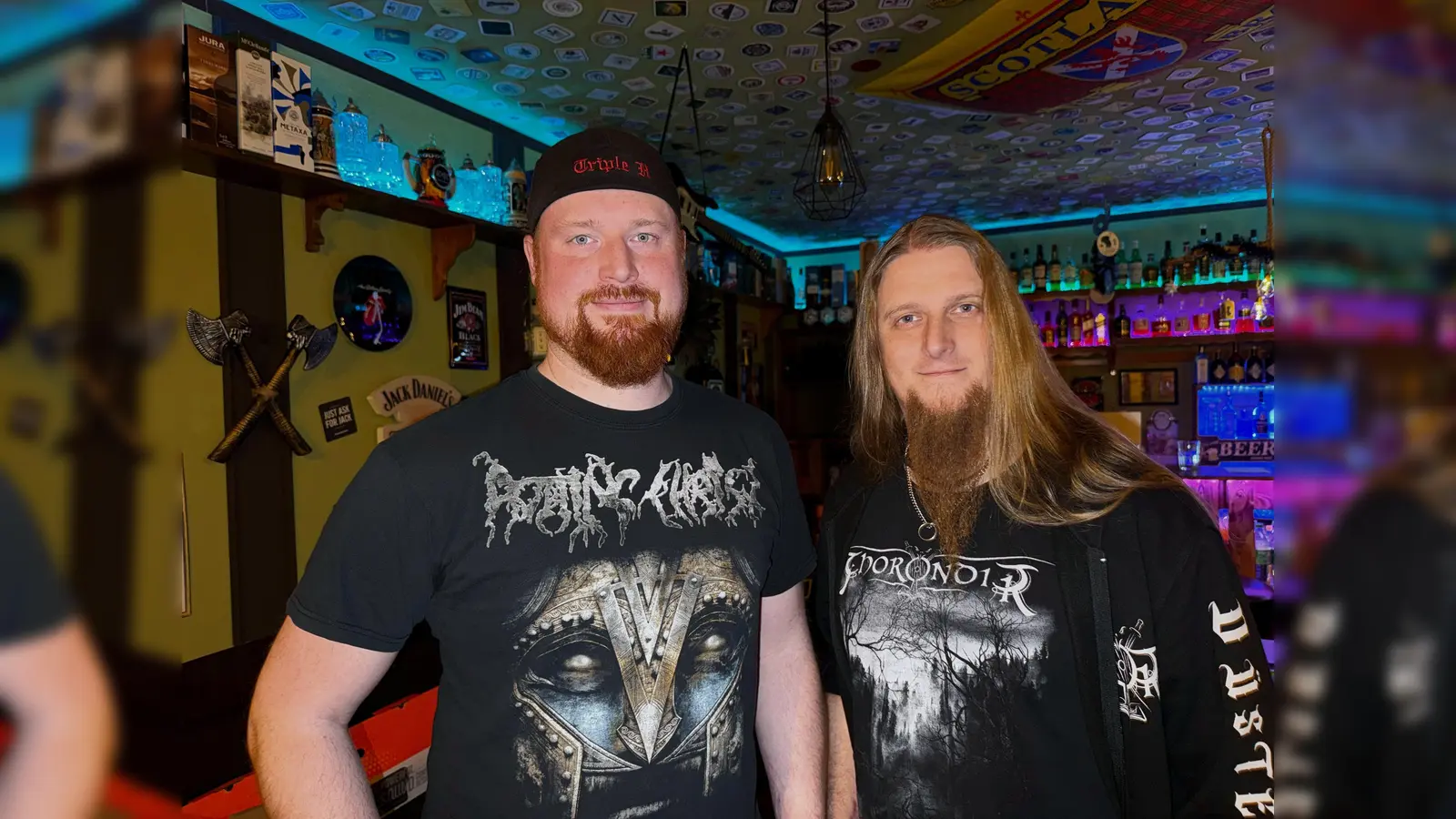 Mit ihrem Helles&amp;Hellfire-Festival verlegen die Veranstalter, Michael Glettner (links) und Kevin Wienerl, nach Wurz.  (Bild: Michael Glettner)