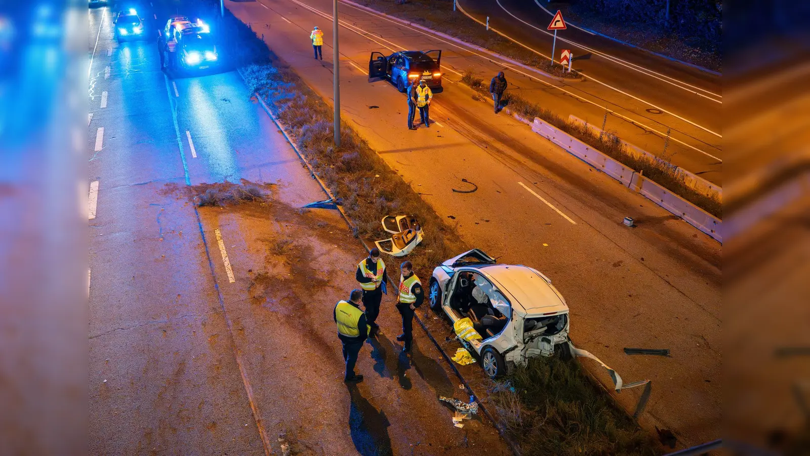 Bei einem Unfall in München sind mehrere Personen verletzt worden. (Bild: Lars Halbauer/NEWS5/dpa)
